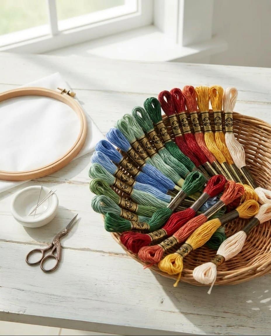 DMC Embroidery Floss Starter Set - 6-Strand Cotton in a Range of Colors